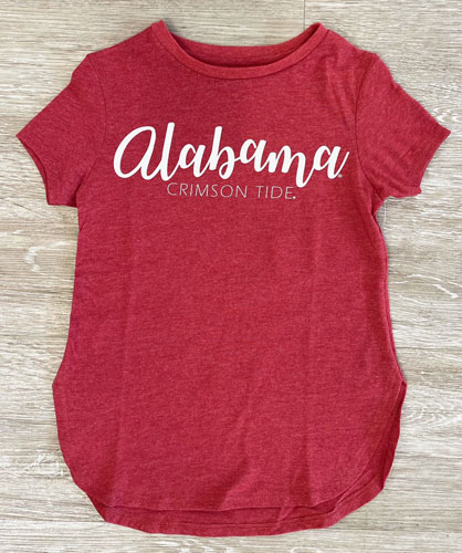 Youth Alabama Crimson Tide Girls Tee