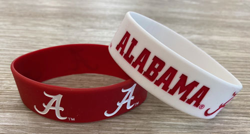 2 Pack Alabama Silicone Band Pack