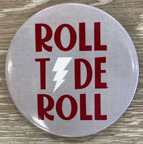 Roll Tide Lightning Bolt Button