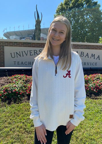 Script A Quilted Quarter Zip