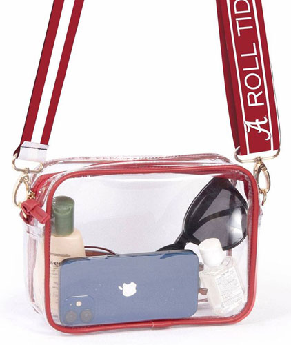 Stadium Approved Clear Purse w 2 Interchangeable Straps