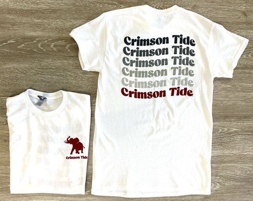Crimson Tide Wave Short Sleeve T-Shirt