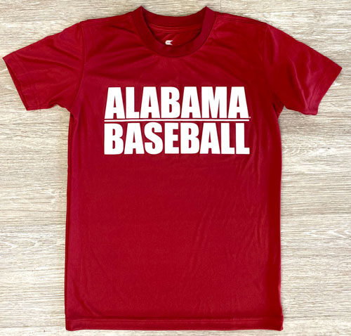 Youth Alabama Baseball Performance Short Sleeve T-Shirt
