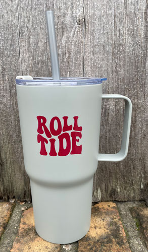 20oz Retro Roll Tide Viking Tumbler with Handle