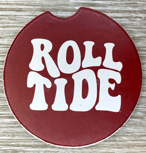 Retro Roll Tide Car Coaster