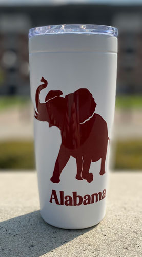 Crimson Tide Wave Stainless Tumbler