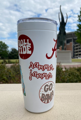 Alabama Sticker Stainless 20oz Tumbler