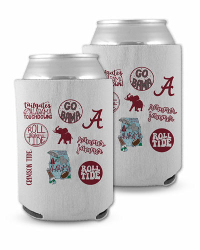 Alabama Sticker Can Koozie