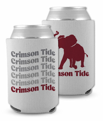 Crimson Tide Wave/Pachyderm Can Koozie