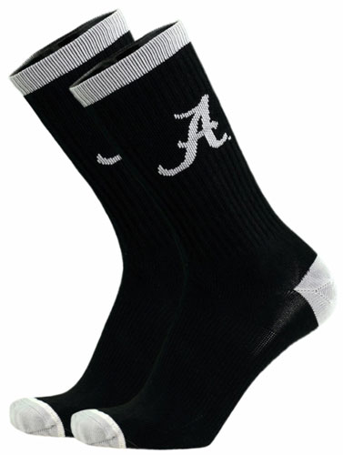 Script A Black/Gray Recycled Crew Sock