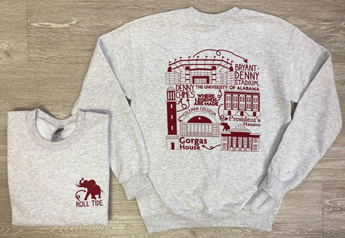 Alabama Book Ash Fleece Crewneck Sweatshirt