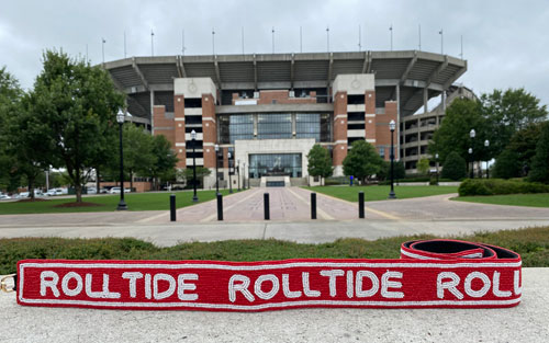 Roll Tide Bead Bag Strap