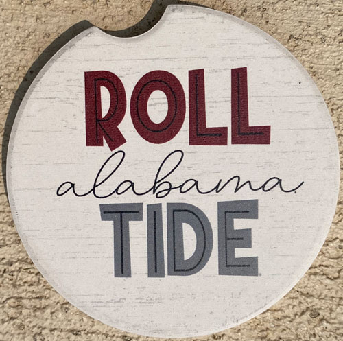 Roll Tide/Alabama Car Coaster