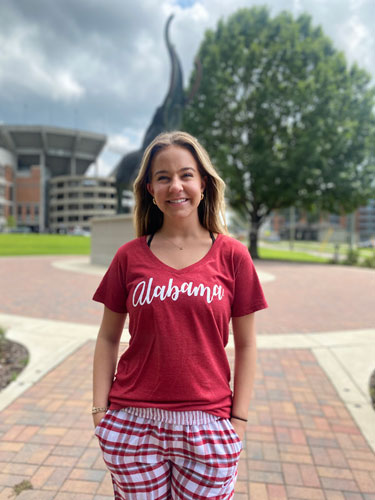 Women's Triblend Alabama V-neck Short Sleeve T-Shirt