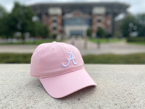 Pink Script A Cap