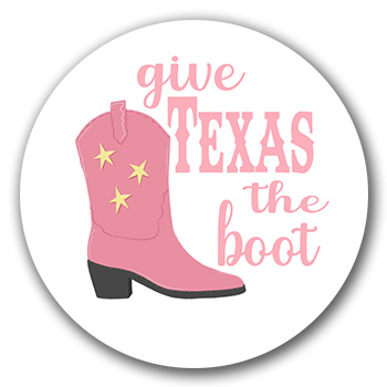 Give Texas the Boot Gameday Button