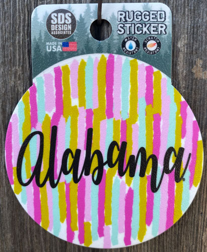 Alabama Canvas Rugged Decal