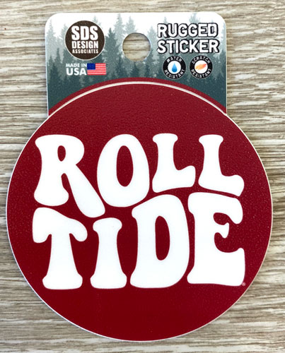 Roll Tide Retro Rugged Decal