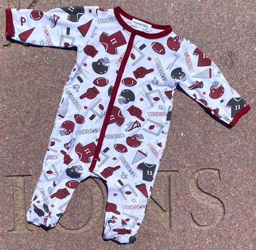 Magnolia Baby Touchdown Infant Footed Sleeper